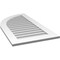 Ekena Millwork Quarter Round Top Left Surface Mount PVC Gable Vent w/ 3-1/2"W x 1"P Standard Frame, 22"W x 42"H GVPQL22X4201SN - alternate 3